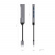 Hub USB 3.0 de Alumínio Aisens - Tipo A Macho 4 X USB3.0 - 10cm - Cor Cinza A106-0540
