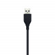 HUB USB 2.0 Aisens - Tipo A Macho para 4 X USB2.0 - 30cm - Cor Preta A104-0402
