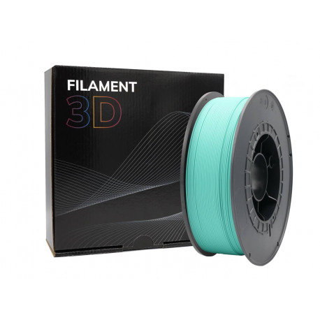 Filamento PLA 3D - Diâmetro 1,75mm - Bobina de 1kg - Cor Turquesa