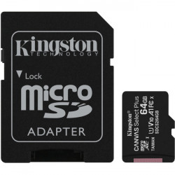 Kingston Canvas Select Plus C10 A1 UHS-I microSDHC 64GB + Adaptador SD ( tx cópia privada incluída )