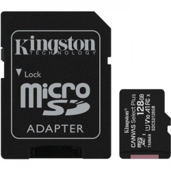 Kingston Canvas Select Plus C10 A1 UHS-I microSDHC 128GB + Adaptador SD ( Tx cópia privada incluída )