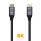 AISENS HDMI CABO V2.1 Ultra de alta velocidade 8k a 60Hz 48Gbps - a/ma/m - 1,0m - cor preto
