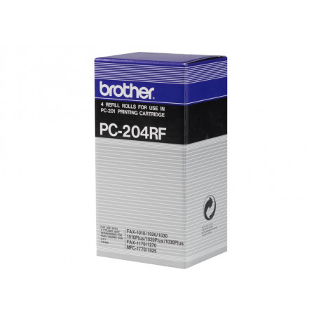 Pack Brother PC204RF 4 rolos de Transferência Térmica Originais