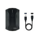 Caixa externa Tooq HDD/SSD 2,5” - Preta USB3.0 RGB TQE-2599RGB