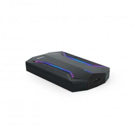 Caixa externa Tooq HDD/SSD 2,5” - Preta USB3.0 RGB TQE-2599RGB