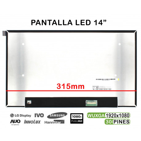 DISPLAY INSYS 14P GW1-W148 | 14P WH1-140P - 14.0" FHD IPS 30 PINS