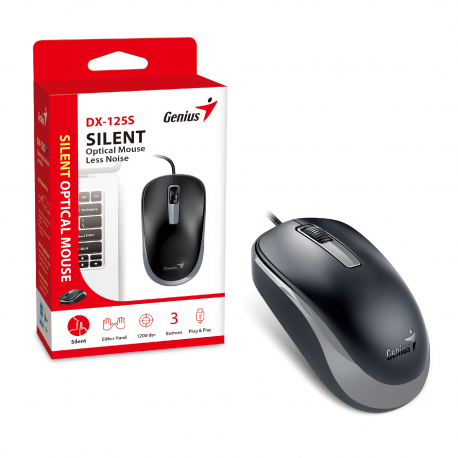 Rato Genius DX-125S Slient USB Preto