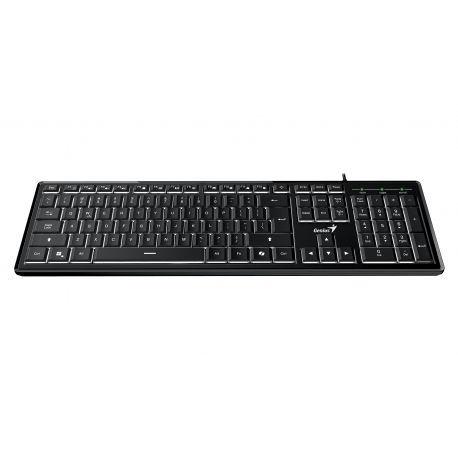 Teclado Genius SlimStar 820 AI Iluminado - Preto