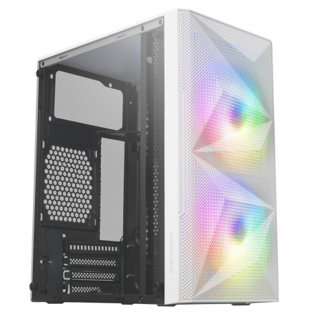 Caixa Micro-ATX Mars Gaming MC-ME Compact Tempered Glass Branca