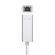 Adaptador Aisens USB 3.0 para Ethernet Gigabit 10/100/1000 Mbps - 15cm - Cor Prata