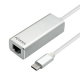 Adaptador Aisens USB 3.1 Gen1 USB-C para Ethernet Gigabit 10/100/1000 Mbps - Cor Preta