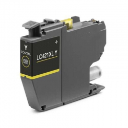 Tinteiro Brother Compatível LC421XL Amarelo