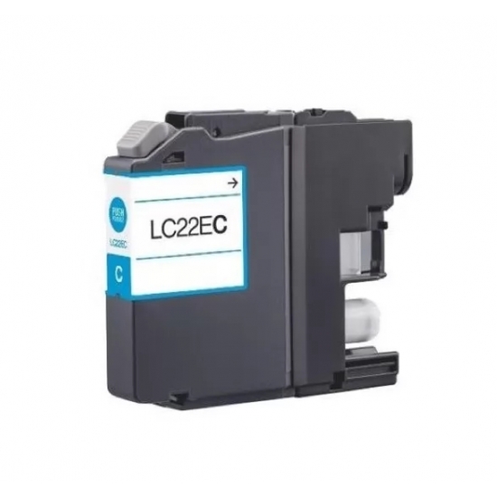 Tintero Brother LC22E LC22EC Compativel Azul 