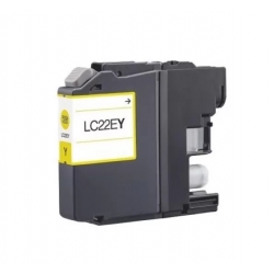 Tintero Brother LC22E LC22EY Compativel Amarelo 
