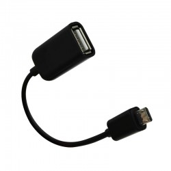 Cabo OTG USB 2.0 para Micro USB Feminino / Masculino 15cm OkTech OK-CUSB500