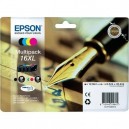 Conjunto 4 Tinteiros Epson 16XL Original Série Caneta e Palavras Cruzadas ( C13T16364012 )