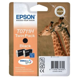 tinta original preto Epson T0711H - C13T07114H10 Pack duplo