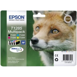 Pack 4 Tinteiros Originais Epson T1285 - C13T12854012